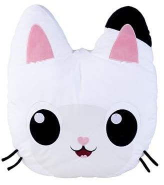 Simba Gabby's Dollhouse Panda Pfötchen Kissen, 50cm, für Kinder ab den ersten Lebensmonaten, Plüschkissen, Kuschelkissen, Kinderzimmer Deko