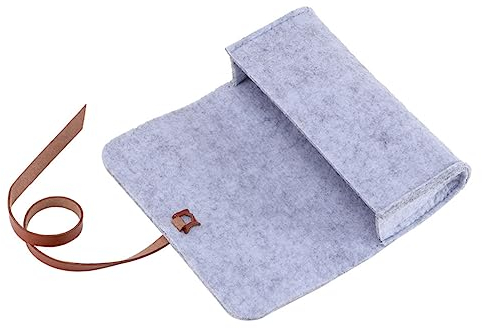Weiches Brillenetui, Filz-Brillentasche, Brillenetui, Brillentasche, Aufbewahrungstasche for Sonnenbrillen, weiche Brillenetuis, Brillenhalter-Tasche, Brille (Color : Gray, Size : M)
