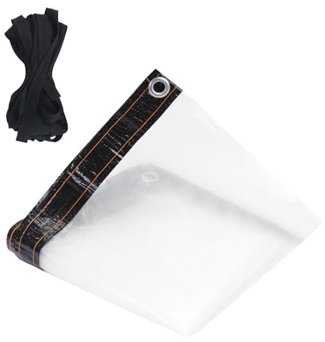 KJLEEN Clear Tarpaulin 1m x 2m