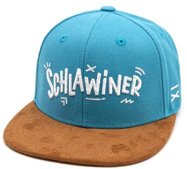 Hand und Feuer Snapback Cap Kinder Schlawiner Hellblau Canvas M
