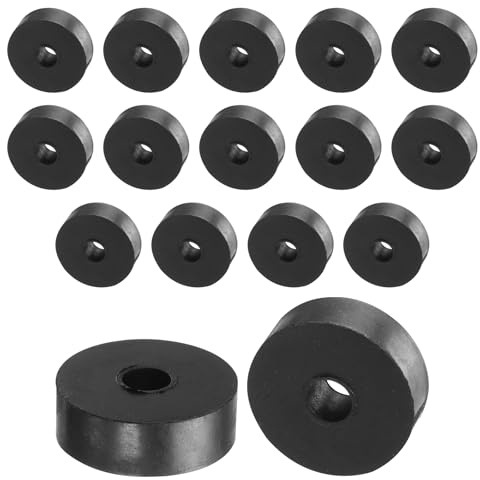 QUARKZMAN 16pz Distanziali Gomma 30mm OD, 8mm ID, 10 mm Altezza Distanziatore Rotondo Antivibrazioni Boccola Anelli Tenuta Rondelle Spessa per Accessori Auto Domestici