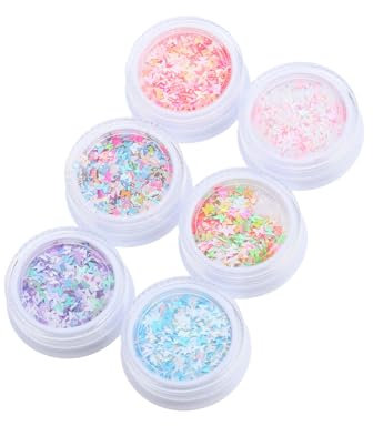 minkissy 6st Schmetterling Nail Art Zubehör Aufkleber Nailart-pailletten Make-up-pailletten Maniküre Pailletten Augen Make-up Pailletten Nagel Pailletten -pailletten