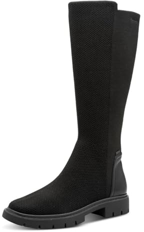 Tamaris Comfort Damen Stiefel mit Stretch-Anteil Wasserabweisend, Schwarz (Black), 40 EU