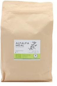 ALMICANNA: Organic Alfalfa Meal 100% Bio Alfalfame 1 kg – Fertilizzante azoto e nutriente Booster per cannabis – per Living Soil & compost tè