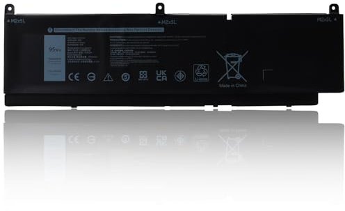 PKWVM Batterie d'Ordinateur Portable Compatible avec Station de Travail Dell Precision 7550 7560 7750 7760 P44E P93F P44E001 P44E002 P93F001 P93F002 C903V CR72X 17C06 0CR72X 0447VR 068N03 453-BBCQ