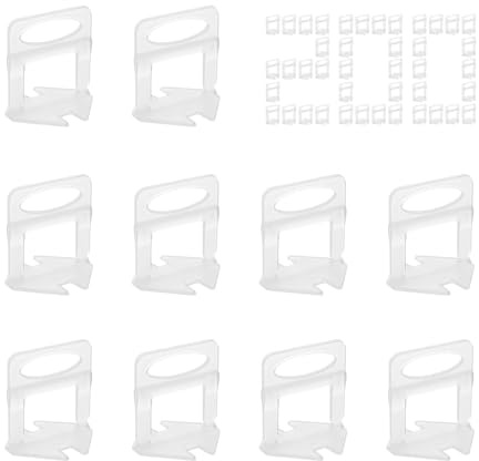 HASLED Croisillons Autonivelants 2 mm - Kit de 200 Pièces pour Carrelage, Système de Nivellement de Tuiles pour Sol et Mur - Compatible avec Céramique et Pierre Naturelle