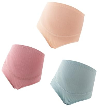 VERDANVERSE 3 pièces Culottes Maternité Coton Haute Élasticité Lot de XL Soutien Ventre Ajustable Confort Grossesse