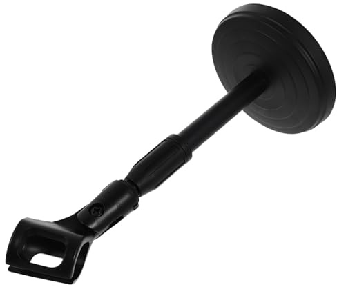 Soporte de Micrófono de Mesa Ajustable Negro para Grabación | Ángulo Regulable, Metal y Plástico, para Reuniones en Línea, Estable sobre Escritorio