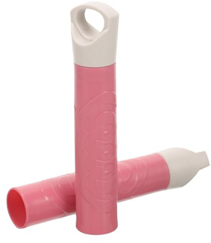 Empuñadura de Repuesto Plástico Rosa, 2 Piezas, Mango de Escoba