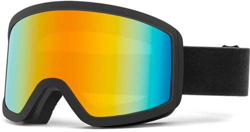 faliring Skibrille Kinder,Ski Snowboard Brille Brillenträger Snowboardbrille Schneebrille Verspiegelt für Junior Jungen Mädchen Teenager 5-16 Jahre (Gold)