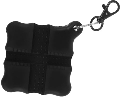 ROMISBABA Arrow Puller for Archery with Silicone Grip, Black Square Bow Arrow Extractor Keychain, Portable Hunting and Target Practice Accessory with Carabiner Clip