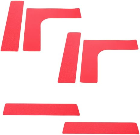 POPETPOP Kit de Marquage de Terrain pour Tennis et Soccer Marqueurs Rouges en TPR, Solide et Précis, pour Entraînement D'agilité et Compétitions en Intérieur ou Extérieur