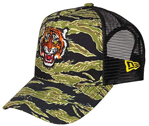 New Era Tiger Patch A-Frame Adjustable Trucker Cap - One-Size
