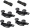 Yuhtech 4 Pcs Roof Box Mounting U Bracket, Universal Car Van Mounting Fitting, Accessories for Roof Boxes with 8 Robust Lock Nuts and 2 Straps
