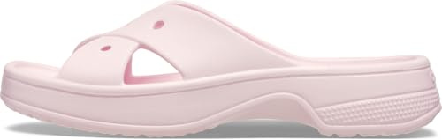 Crocs Dam klassisk korsrem sandal, rosa mjölk, 41/42 EU