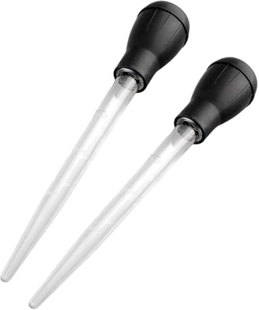 2 PCS Turkey Baster,Baster,Baster for Cooking,Baster Syringe,Meat Baster,Turkey Baster Large,Turkey Baster for Aquarium,Food Syringe, Measuring Lines Basting Syringe Injector Needle for Cooking