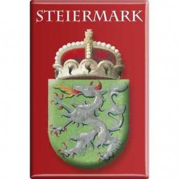 Kühlschrankmagnet Magnet - Wappen Steiermark - Gr. ca. 8 x 5,5 cm - 38113