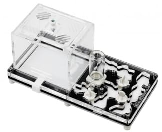 Anthouse Ameisen-Set, inklusive Königin, professioneller Ameisenhaufen, Acryl, 10 x 20 x 1,3 cm, für Kinder und Anfänger, Ameisenfarm zur Beobachtung und Lernen (schwarz)