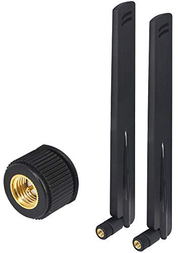 YILIANDUO Antenne 433MHz 6dBi Omnidirectionnelle Antenne SMA Mâle pour Wireless Sensor RFID Télécommande, Voiture et Projets DIY 2 Pièces