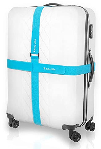 2-pack XL bältesrem med kardborrband, flexibel och robust, bagagerumsmärkning, bärrem med multifunktion, rem för fixering