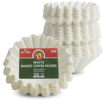 EDESIA ESPRESS - 400 filtres à café en papier - forme corbeille - 45/185mm - compatible avec Kalita Wave KWF-185