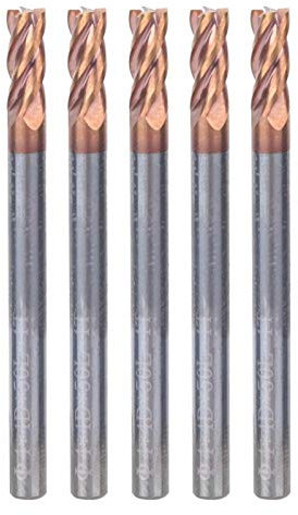 Fresa a candela, fresa a candela a spirale con rivestimento nano 4 scanalature, fresa a candela in metallo duro a 4 scanalature, fresa CNC in acciaio al tungsteno (4 mm)(1pcs)