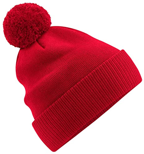 Beechfield B450N Organic Cotton Snowstar Beanie - Classic Red