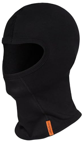 Balaclava – Zweilagige Sturmhaube aus Baumwolle und Polyamid – Atmungsaktiv & elastisch – Schwarz – comazo protect