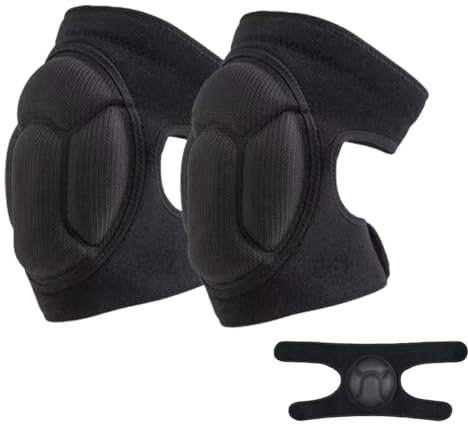 Genouillères De Protection, 1 Paire Éponge Genouillères, Réglable Genouillères De Protection, Réglable, Pour Le Jardinage, Le Travail Au Sol, La Danse, Le Basket-Ball, Pour Femmes Et Hommes