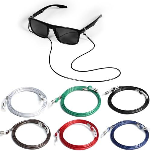 VOOGLASS Glasses Strap,Securely Keep Your Eyeglasses Around Your Neck, Practical Sunglasses Holder Strap for Men Women(J9)