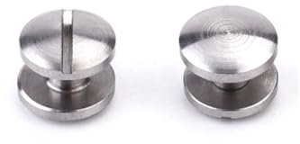 5 Sätze 10mm×5mm Bogen Edelstahl 304, Gürtelschraube, Lederschraube, Handwerksschraube, Chicago Nagel, Stud Bag Nagel, Hohlniet