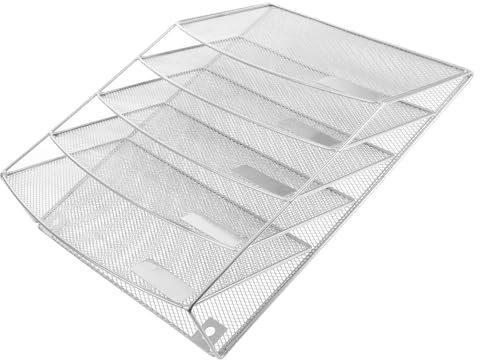SHINEOFI 1 Satz Aktenregal Ordnerhalter Für Die Wand Dokumentenablage Zur Wandmontage Aktenhalter Für Die Bürowand Organizer Für Hängende Dokumente Hängeordner-organizer Silver Eisen