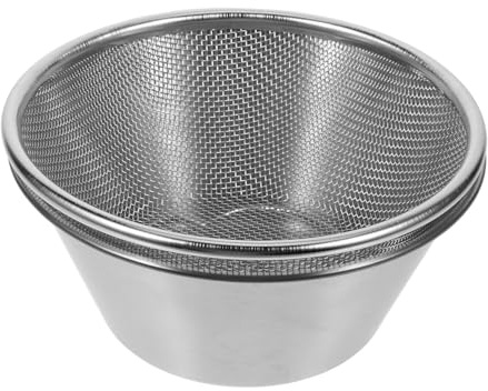 Set Scolapasta in Acciaio Inox Mini 580ml Argento per Cucina