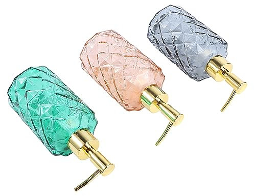 POPETPOP 3pezzi Contenitori Per Shampoo e Lozione Con Pompa Pressione Bottiglie Da Viaggio Per Shampoo Gel Doccia e Detergenti