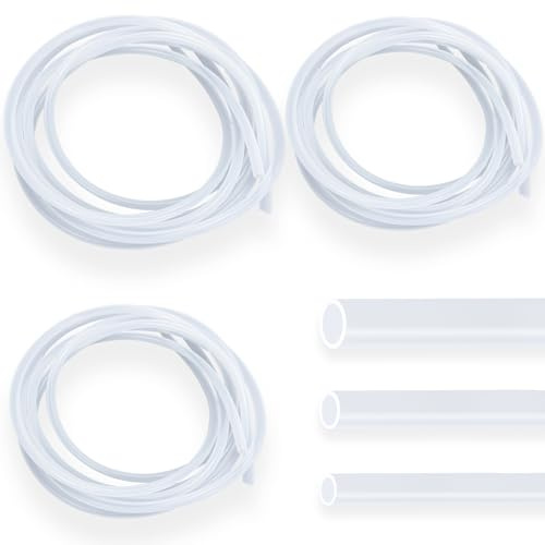 9M Schlauch Transparent Set, 4 * 6mm, 5 * 7mm, 6 * 8mm Aquariumschlauch, Wasserschlauch, Automotive Schlauch, Flexibler Benzinschlauch, Druckluftschlauch, Isolierschlauch für Heimreparatur Aquarium