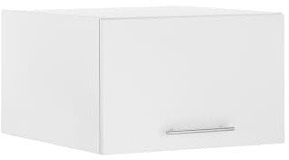 Laundreezy Schrankaufsatz Weiß, Aufsatzschrank 60 x 38 x 68 cm (B/H/T) | Aufsatz für Waschmaschinenschrank, zusätzlicher Stauraum, 1 Drehtür, für Hauswirtschaftsraum, Waschküche, Keller, Bad