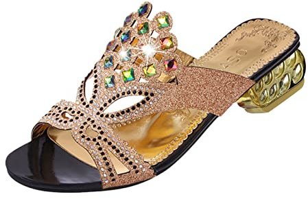 Luadnysin Heels Talons Femme Mule Claquette Été Talon Chaussure Ete Chaussures Chic s Sexy Sandale Petit a Sandales D'été Et Confortable