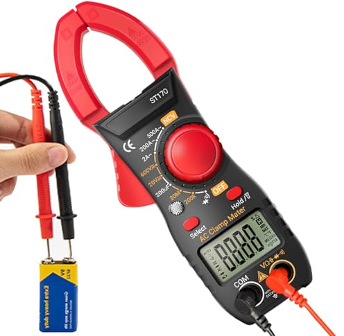 Misuratore A Morsetto Digitale-Multimetro Smart Clamp-On 500A | Tester Elettrico Professionale Con AC DC Tensione AMP OHM CONTINUità Diodo NCV Rilevamento Cavi | Strumenti Elettricista P