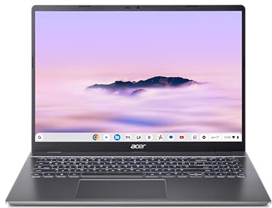 Acer Chromebook Plus 516 I 16 Pouces WUXGA I Intel Core 5 120U I 8 Go RAM I 512 Go SSD I Intel Graphics I Chrome OS I Gris I CB516-1H