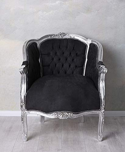 Fauteuil de bibliothèque Rokoko Chaise Baroque Fauteuil rembourré Vintage Cat664e02 Palazzo Exklusiv