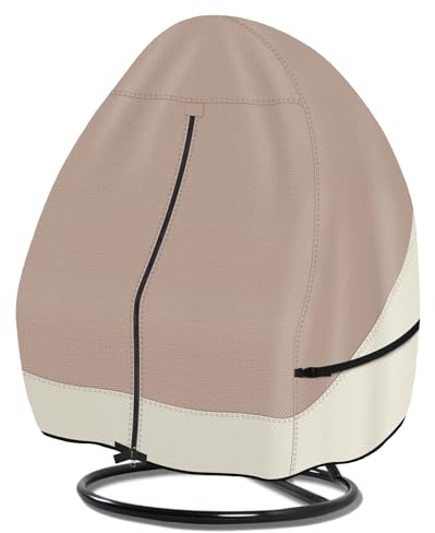 Porch Shield Housse de chaise en osier à suspendre pour patio – Imperméable à l'eau double siège balancelle en osier avec protection de support