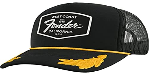 Fender® »SCRAMBLED EGGS HAT« Trucker Cap - Colore: Nero/Giallo