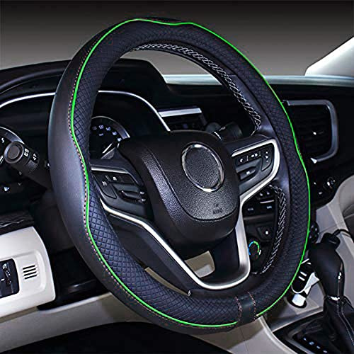 Mayco Bell Coprivolante di piccole dimensioni, antiscivolo, sicuro, morbido, traspirante, resistente, con copertura completa, comoda impugnatura in pelle in microfibra (35,5-36,2 cm, verde)
