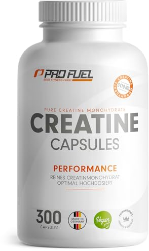 Creatin 5000 Giga Caps - 5000 mg Creatin pro Tag - hochdosierte Creatinkapseln mit 1137 mg Creatine-Monohydrate pro Kapsel - laborgeprüfte Kreatin-Monohydrat Kapseln - 100% vegan - 300x