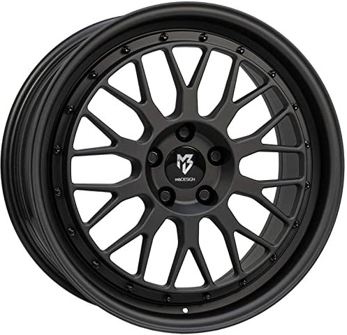 Jantes Alu Auto MB Design LV1 7.0Jx17 ET45 5x108 Schwarz stumpfmatt compatible avec Volvo C30 S40 V50 V40