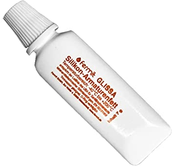 Fermit GLISSA Silikon-Armaturenfett O-Ring-verträglich und Nichttropfend für Trinkwasser Made in Germany (7 Gramm)