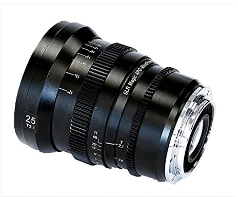 SLR Magic Microprime Series Weitwinkel-Full-Frame-8K-festes Objektiv, 25 mm, T2.1 für Canon EF Mount Kamera