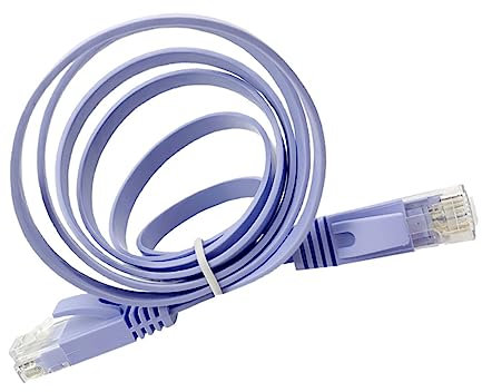 Homoyoyo 1pezzi Cavo Ethernet Piatto Da Modem e Router Broadband Per Rete Locale Compatibile Con Stampanti e Dispositivi Vari Per Uso Ed Esterno