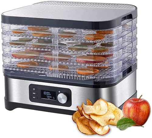 NUANYI Deshidratador Secador de Alimentos Deshidratadores de Alimentos Secador de Frutas con Temperatura Ajustable para Hierbas, Carne, Carne de Res, Verduras, Comida para Gatos y Perros