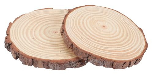 BCOATH 2stücke Holz Gartensteppingstein Für Gehwege Im Freien Gartendekor Gartenpflaster Aus Holz Dekorativer Rasenpflaster Gartenstamm Rasendekor